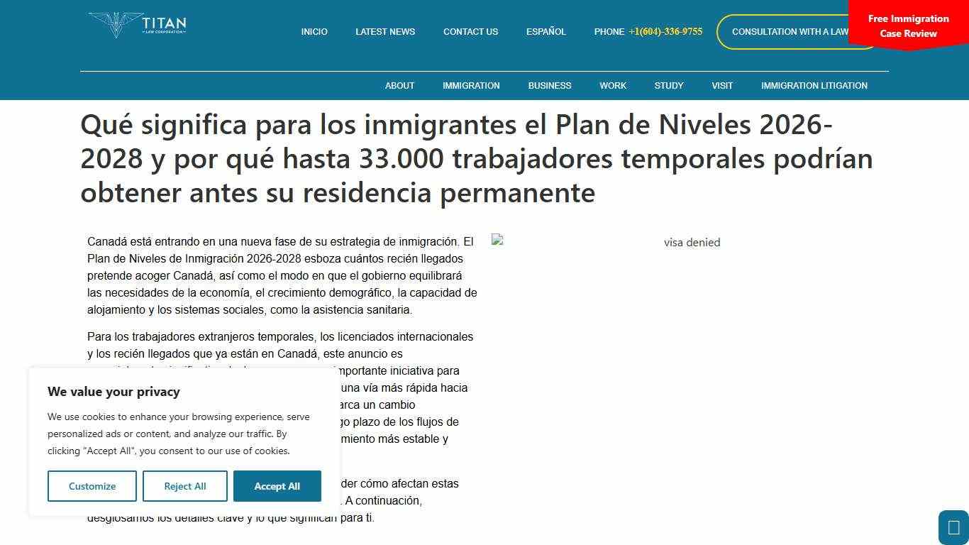 Qué significa para los inmigrantes el Plan de Niveles 2026-2028 - y por qué hasta 33.000 trabajadores temporales podrían obtener antes su residencia permanente