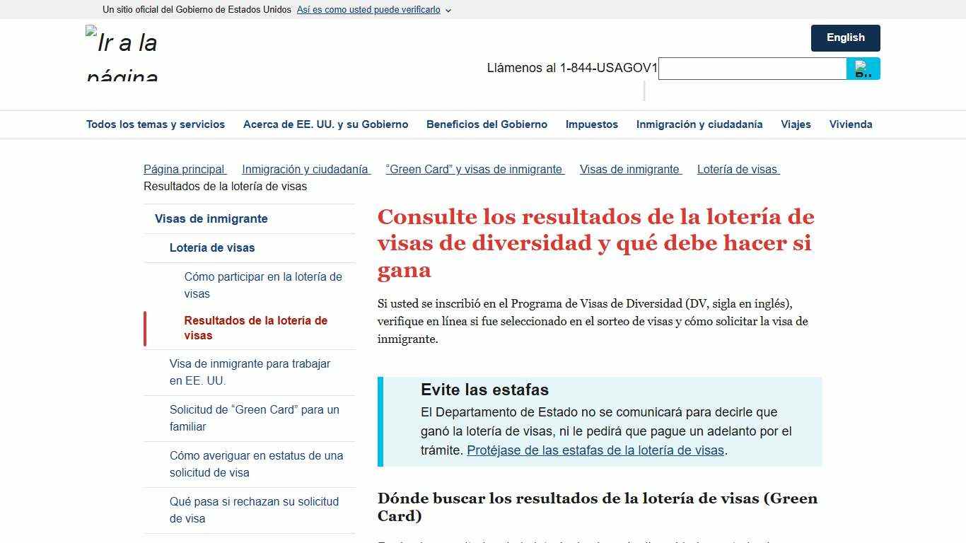 Consulte los resultados de la lotería de visas de diversidad y qué debe hacer si gana USAGov